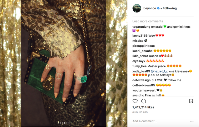 @beyonce via Instagram screenshot